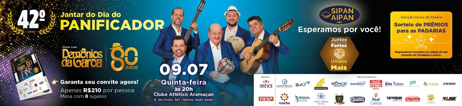 42º Jantar do Dia do Panificador – 2026